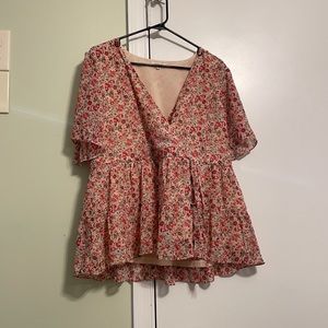 Baby Doll Style Wrap Shirt